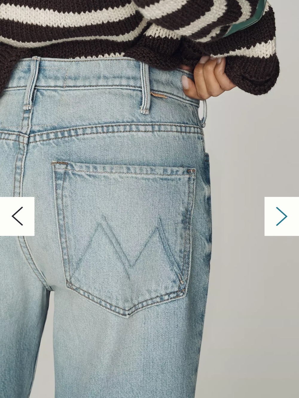 NWT🌷MOTHER Hustler Roller Ankle High-Rise Wide-Leg Jeans - Picture 6 of 15